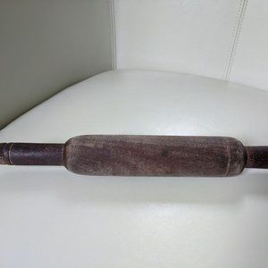 Vintage Dark Wood Rolling Pin